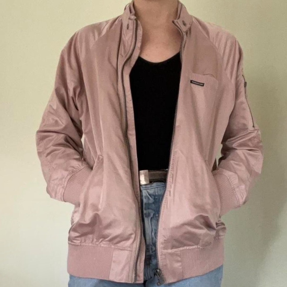 silky retro bomber jacket